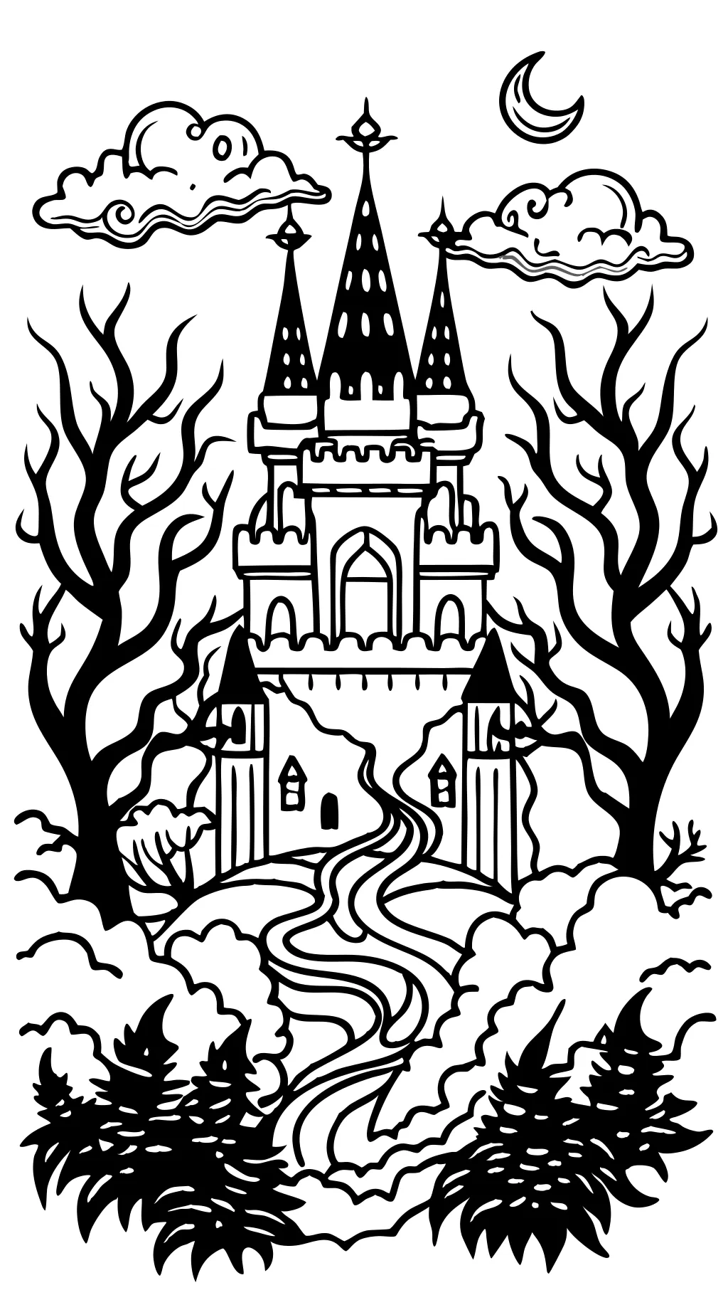 dark fantasy coloring pages for adults